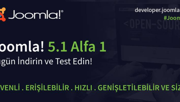 Joomla! 5.1.0 Alfa 1 yayınlandı
